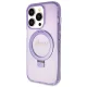 Guess iPhone 13 / 13 Pro Case Ring Stand Script Glitter MagSafe, Purple