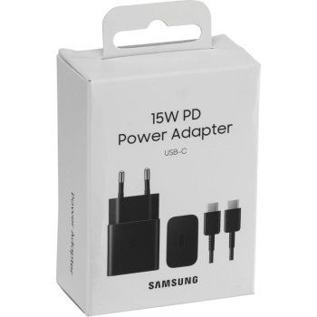 Samsung EP-T1510XBEGEU 15W PD USB-C AFC Wall Charger with USB-C Cable - Black