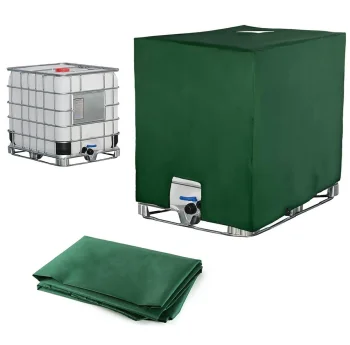 Ūdens tvertnes pārvalks 1000L IBC konteineram, zaļš