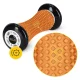 4Fizjo Spike Roller masāžas rullis ar izciļņiem, 17 cm, oranžs/melns