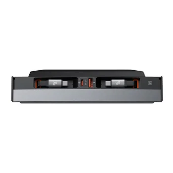 Centrmezgls Baseus T-Space ar USB-C uz kabeļiem Tesla automobiļiem (melns) | Hub with to cables for Cars (black)