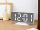 Digital LED Clock with Alarm and Thermometer, White