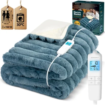 Elektriskā sega ar apsildi 180x160cm Berdsen BD-963 | Electric Blanket