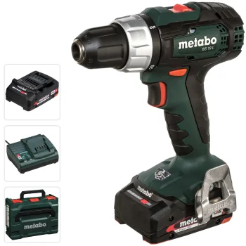 Аккумуляторная дрель-шуруповерт Metabo BS 18 L, 18 В, 2x 2 А·ч, metaBOX