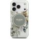 Guess IML Flower & Tonal Circle MagSafe vāciņš iPhone 17 Pro – zaļš | Phone Case Cover