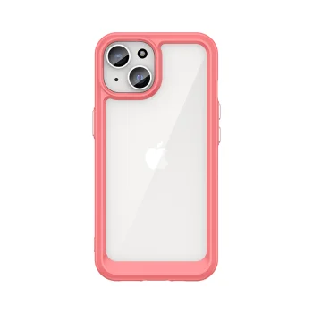 iPhone 15 Plus Case Outer Space Case Reinforced Hybrid, Red