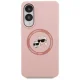 Karl Lagerfeld Magnetic Silicone Double Heads Case for Samsung Galaxy S25 Edge, Pink