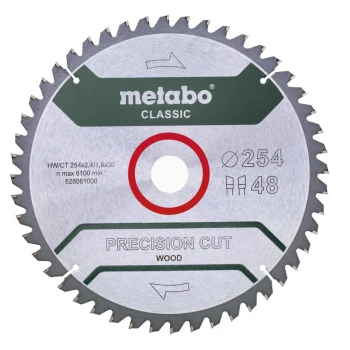 Metabo PrecisionCutClassic zāģripa 254x30 mm, 48 zobi