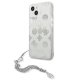 Guess iPhone 13 mini vāciņš Peony Chain Collection, sudraba