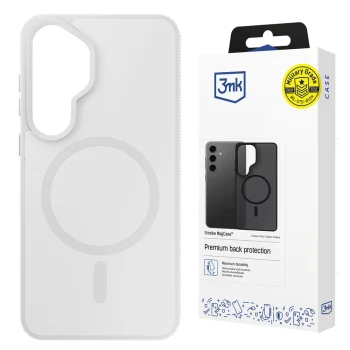 3mk Smoke MagCase vāciņš Samsung Galaxy S25, balts caurspīdīgs