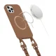 Чехол Tech-Protect для iPhone 12 / 12 Pro MagNecklace MagSafe, коричневый