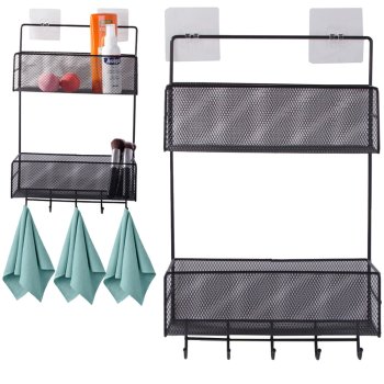 Metāla organizators piekaramais plaukts virtuves vannas istabas pakaramais | Metal organizer hanging shelf kitchen for...