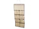 Auduma organizators skapim rotaslietām un aksesuāriem, 90x45 cm, smilškrāsas