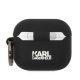 Karl Lagerfeld Silicone Karl Head 3D Case for AirPods 3 - Black