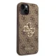 Чехол Guess 4G Big Metal Logo для iPhone 15, коричневый