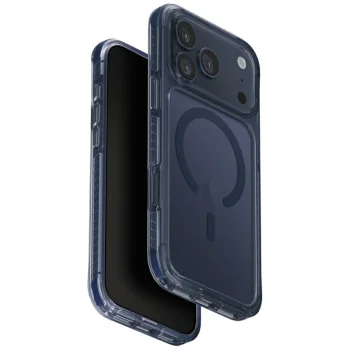 Uniq Combat Magclick чехол с зарядкой для iPhone 17 Pro Max – синий