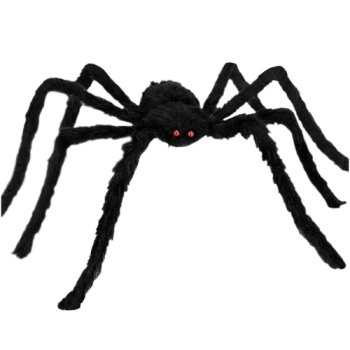 Ruhhy 50cm Large Artificial Spider for Halloween, Black