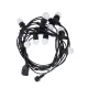 Dārza āra virtene LED lampiņas bumbas 12m + 10 G45 Spuldzes (Baltas) | Outdoor Lights Balls
