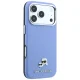 Чехол Karl Lagerfeld для iPhone 18 Pro / 17 Pro Grained Heads Metal MagSafe, синий