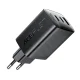 Сетевое зарядное устройство Acefast A108 GaN 67W 2x USB-C 1x USB-A, черное