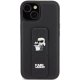 Чехол Karl Lagerfeld для iPhone 15 Plus / 14 Plus Gripstand Saffiano, черный