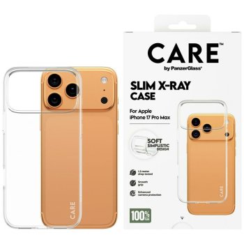 CARE by PanzerGlass стильный чехол X-Ray Soft Basic для iPhone 17 Pro Max — прозрачный