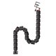 NanoRS RS125 Desk Cable Organizer Spine, 1345mm, Black/Red