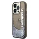Karl Lagerfeld iPhone 14 Pro Liquid Glitter MagSafe vāciņš melns