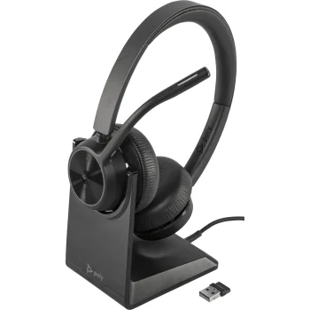 Беспроводная гарнитура Plantronics HP Poly Voyager 4320 MS Stereo с подставкой, USB-C