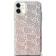 Hello Kitty iPhone 11 / XR vāciņš IML Gradient Electrop Crowded Kitty Head, rozā