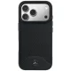 Чехол Mercedes Leather Wood Effect Curve MagSafe для iPhone 17 Pro Max, черный