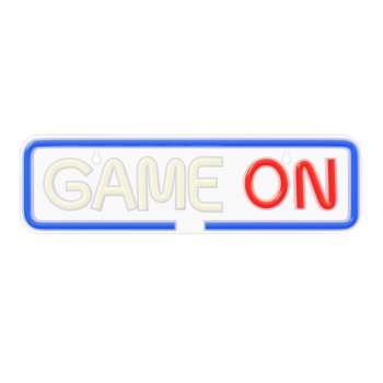 GAME ON LED neona izkārtne Forever Light, USB sienas lampa spēļu istabai, daudzkrāsaina