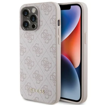 Guess 4G Metal Logo vāciņš Apple iPhone 15 Pro Max, Rozā