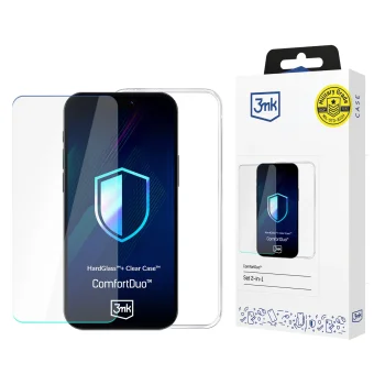 3mk ComfortDuo прозрачный защитный комплект: чехол + стекло для Samsung Galaxy...