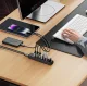 USB centrmezgls Orico PW7U-U3 7x USB-A 3.0, USB-C 5V/3A barošana, 1 m, melns