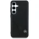 Чехол Mercedes Leather Curved Stitches для Samsung Galaxy S25, черный