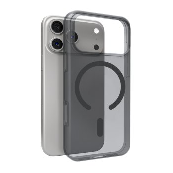 Puro iPhone 17 Pro vāciņš Daylight MagSafe, caurspīdīgi melns