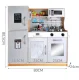 Kruzzel 22115 Bērnu Rotaļu Koka Virtuve | Kids Wooden Toy Kitchen