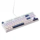 Machenike K500B-B87 vadu mehāniskā spēļu tastatūra, Red Switch, balta