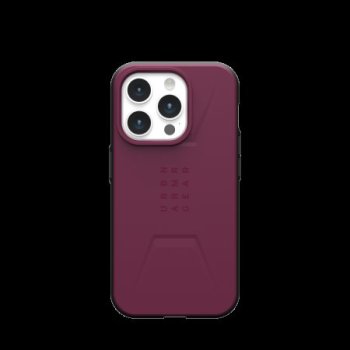 Apple iPhone 15 Pro 6.1'' UAG Civilian Magsafe Hard Case Cover, Bordeaux | Telefona Maciņš Vāciņš Apvalks Bampers