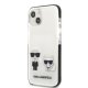 Karl Lagerfeld iPhone 13 mini vāciņš Karl & Choupette Balts