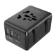 Blitzwolf BW-TA1 ceļojumu adapteris 4-in-1 2xUSB USB-C PD 20W