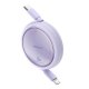 USB-C to Lightning Cable Baseus Free2Pull 20W 1m Purple