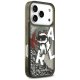 Karl Lagerfeld iPhone 17 Pro vāciņš Liquid Glitter Choupette Logo MagSafe, melns