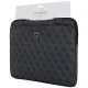 Guess Sleeve 4G rāvējslēdzēja kabatas Triangle Logo 14\" klēpjdatora soma - Melna | Zipper Pocket Laptop Bag Black
