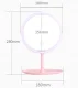 Kosmētisks Galda Spogulis ar LED Apgaismojumu, Balts | Round Make-up Table Mirror with LED Lighting