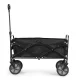 Saliekamais dārza un pludmales transporta ratiņš MultiGarden 47x105 cm, melns