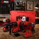 OPEX TOOLS OPX28007 4-in-1 Akumulatora Instrumentu Komplekts (21V, 2x 3.0Ah)