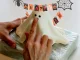 Halloween Cake and Cupcake Topper, Paper Garland on Sticks