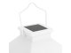 Decorative LED Lantern with Flickering Flameless Candle, Battery Operated, White